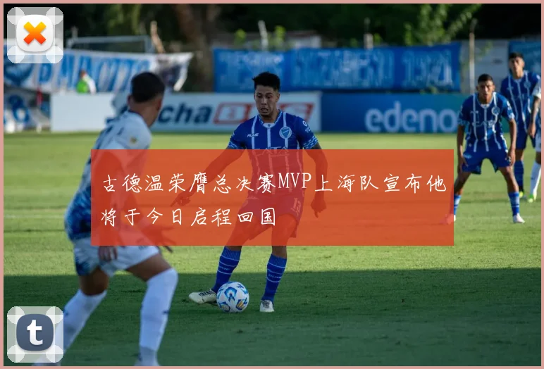 古德温荣膺总决赛MVP上海队宣布他将于今日启程回国